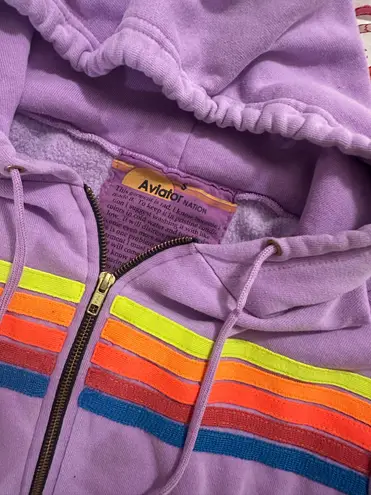 Aviator Nation  Zip-Up Stripe 5