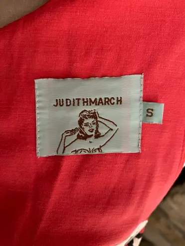 Judith March Stunning open back dress, orange top with bright floral skirt