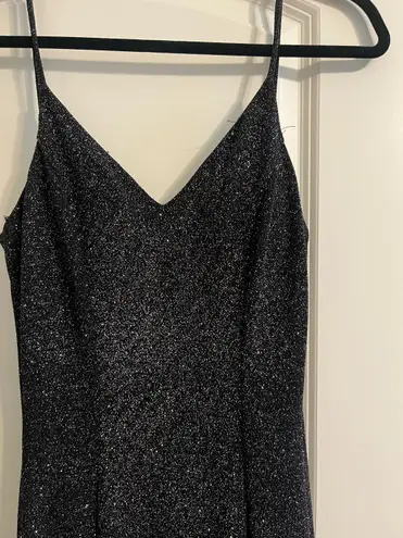 Midnight blue sparkle prom dress Medium Black