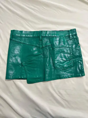 Vivienne Westwood Metallic Green Punky Mini Skirt/26