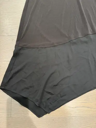 Rachel Roy Black Asymmetrical Handkerchief Hem Sleeveless Dress Medium