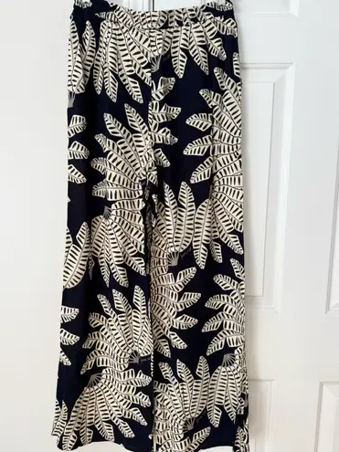 Farm Rio Tropical Print Pull-on Wide-Leg Pants, Size S