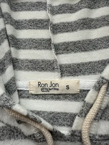 Ron Jon Hooded Striped Pullover Top