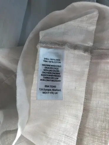 Saint Tropez West 100% Linen White Top