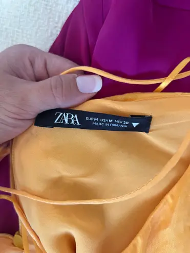 ZARA Satin Slip Dress