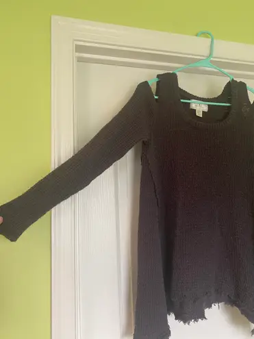 Ruby Moon Anthropology Cold Shoulder Sweater