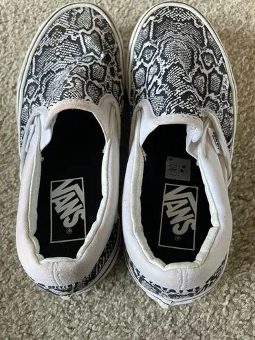 Vans Snakeskin Slip On Shoes