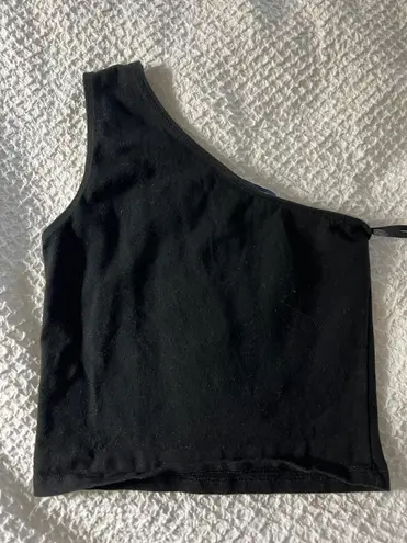 Brandy Melville Black One Shoulder Top