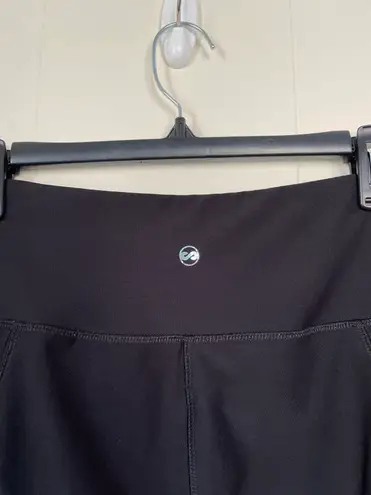 ABS Allen Schwartz Leggings Size Small Black Mesh Cutouts