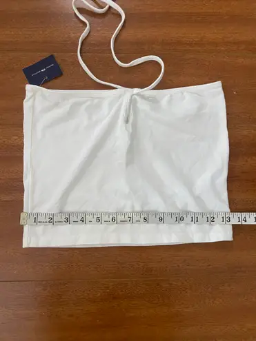 Brandy Melville white key hole halter top