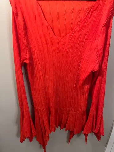 Vintage y2K Bohemian Style Dress Orange Size L