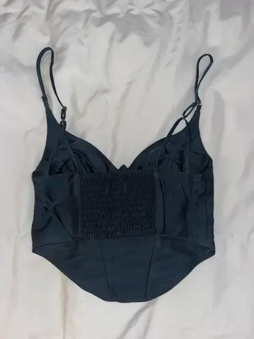 Urban Outfitters Black Corset Going Out Top