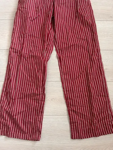 Motel NWT Lirura Casual Trouser In Maroon Stripe