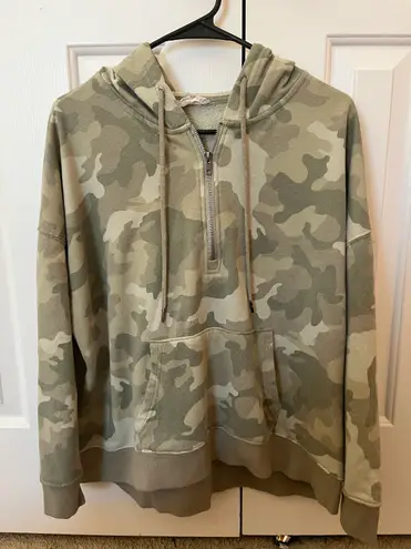 Hippie Rose womens camo half zip