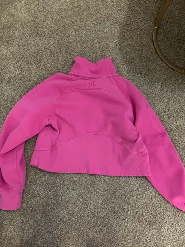 Lululemon Sonic Pink Scuba Half zip