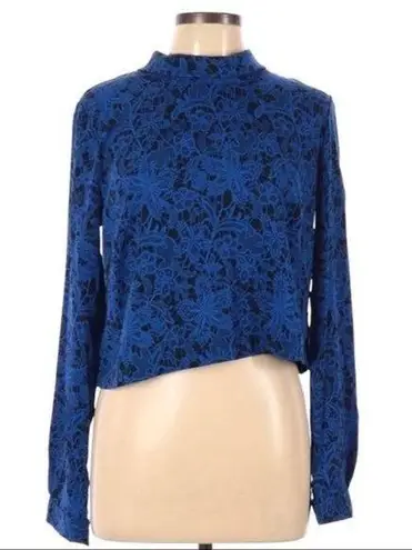 Chloe K NWT  Blue Floral Blouse