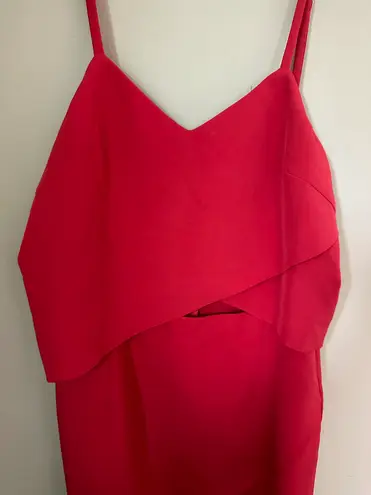 Elliatt x Revolve red cutout asymmetrical Valentines Day mini dress