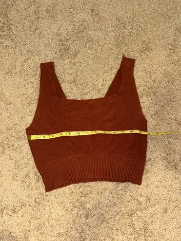 Thread and Supply XS extra small deep orange deep red burgundy top 