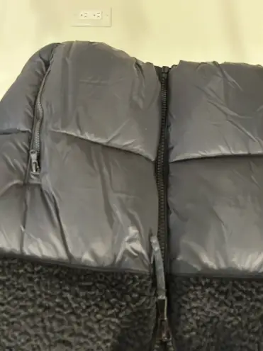 Old Navy Short Sherpa-Paneled Puffer Jacket