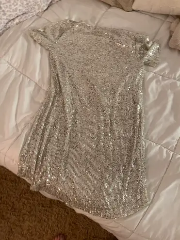 BB Dakota By Steve Madden Silver Dress