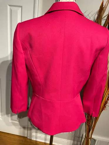 Evan Picone Evan-Picone NWOT Neon Blazer Vintage One Button Fit Flare Bright Preppy Work Office