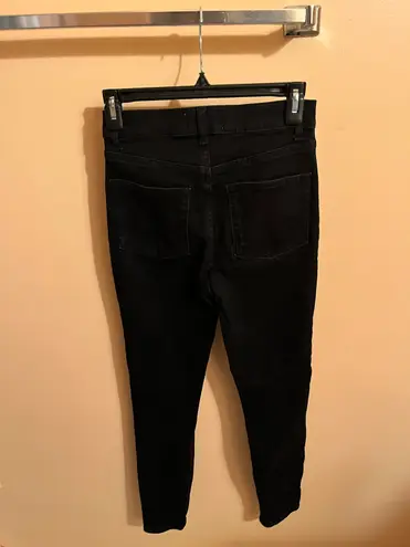 Reformation Jeans Harper High Rise Skinny Jeans in Black