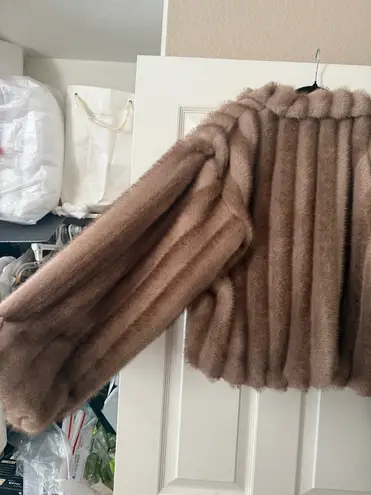 Peppermayo NWOT Naylor Faux Fur Jacket Coat - Brown