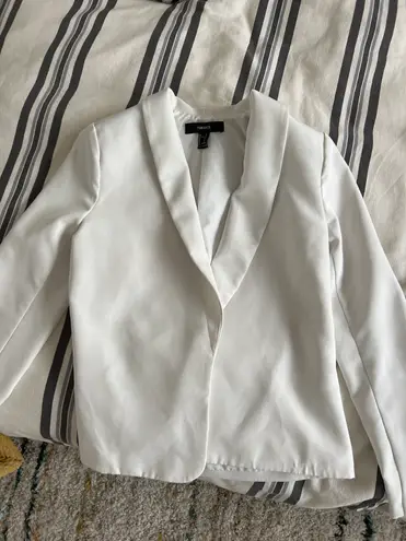 Forever 21 White Blazer