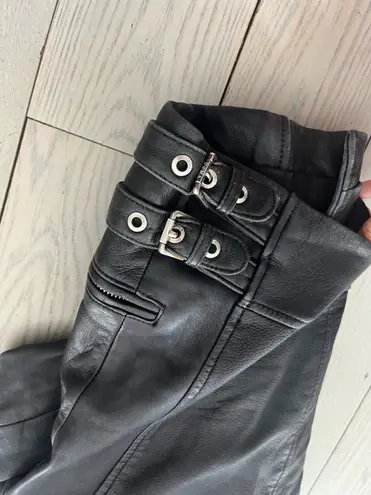 DOMA Black Biker Leather Jacket