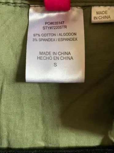 Heart soul Olive Green Short Sleeved Shirt With Belt