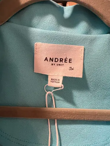 Andrée New Plus Size Coastal Blue Business Casual Woman’s Blazer 3x