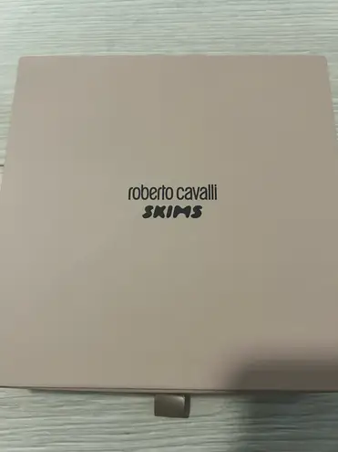 SKIMS NWT x Roberto Cavalli High-Waisted Bikini Bottom Zebra Print