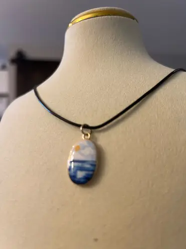 Handmade Beach Necklace 18K Gold Plated Stainless Steel | Beach Sun charm 🌊