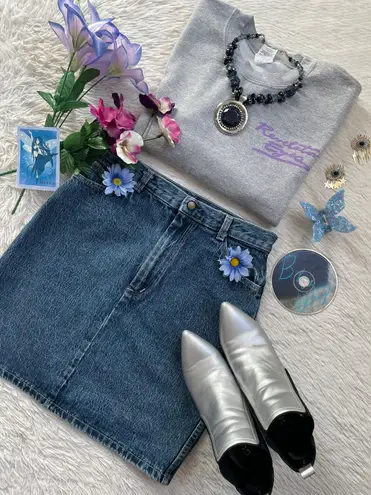 Bongo Vintage Y2k denim skirt 