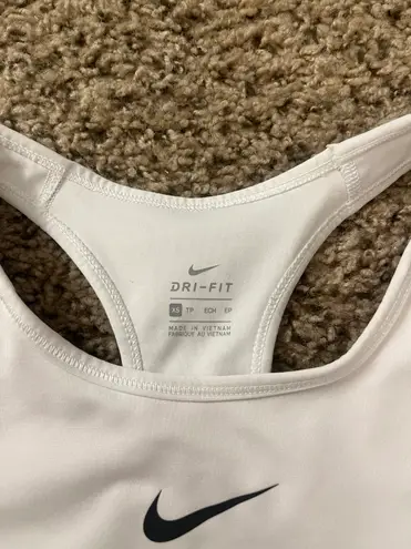 Nike White  Sports Bra