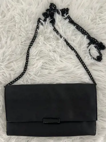 Loeffler Randall  Tab Black Leather Clutch Bag - Image 1