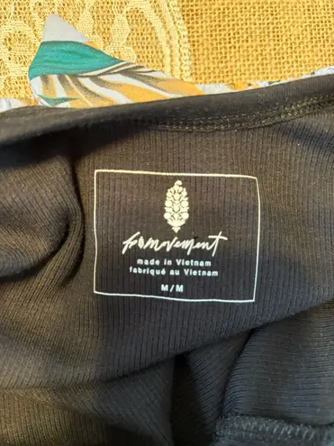 Free People Movement NWOT black active yoga spaghetti strap tank top