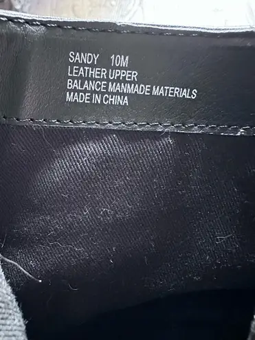 Crown Vintage Women's Ankle Boot SZ 10 Black Leather Sandy Booties