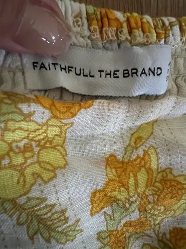 Faithfull the Brand Gamora Midi Dress Linden Floral Print SIZE M