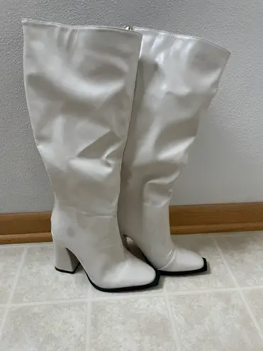 Nasty Gal White Boots