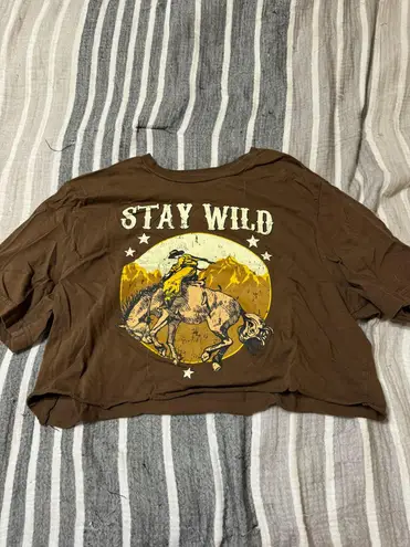 Western Crop Top Size M