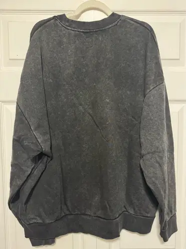 Women's Gameday Couture Black New York Jets Vintage Wash Crewneck Pullover XXL