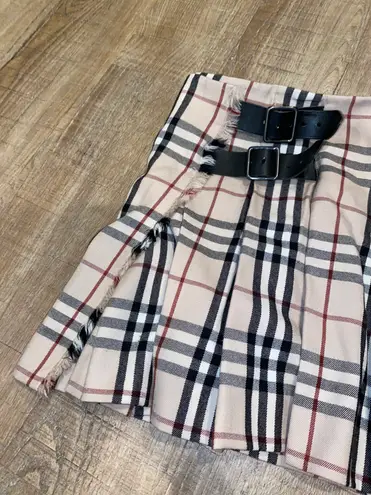 Burberry Nova Check Mini Tennis Skirt Tan Size 8 220 From Bella