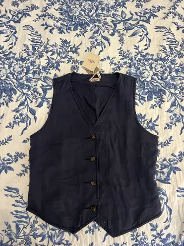 Faherty Midnight Blue Vest