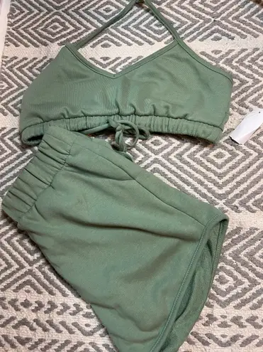 Green comfy set NWT! Size L