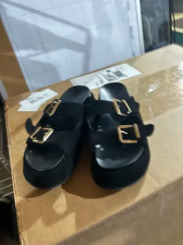 Platform Buckle Sandals Size 6.5