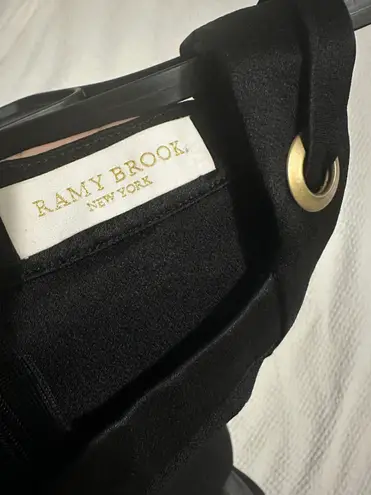 Ramy Brook square neckline grommet sleeveless top