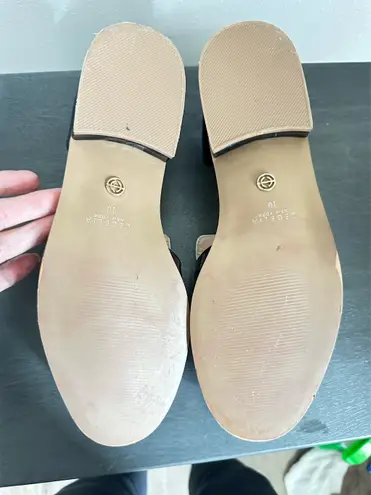 Cecelia Linear Black and White Shoes SZ 10