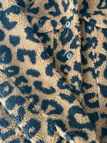 Urban Outfitters Faux Fur Leopard Jacket Multi