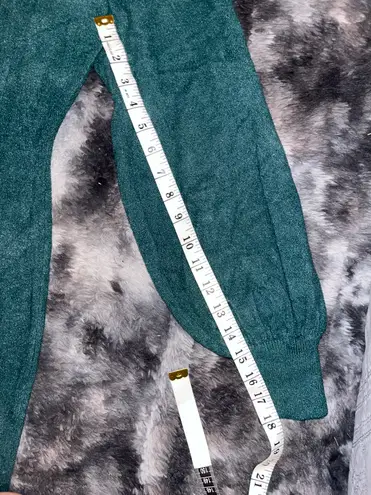 Women's Mock Neck Ribbed Long Sleeve Bodycon Pullover Cute Mini Sweater Dress Green Size M